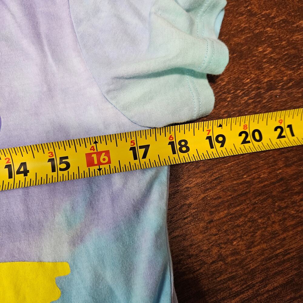Pink Floyd The Dark Side of the Moon Tie Dye Crop Top Tee - Picture 3 of 5